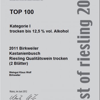 Best of Riesling 2012